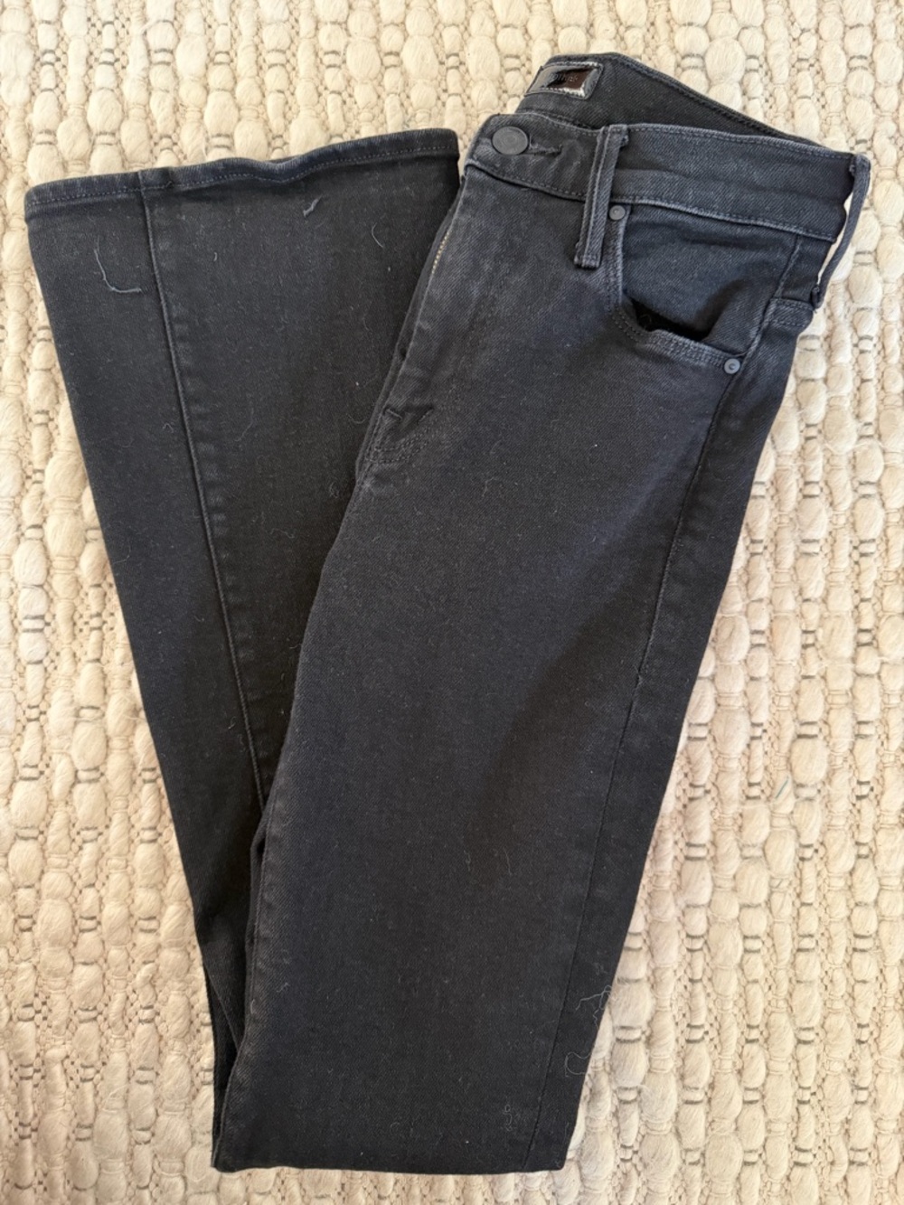 NEW- MOTHER Black Jeans — Sleek Stretch Denim
